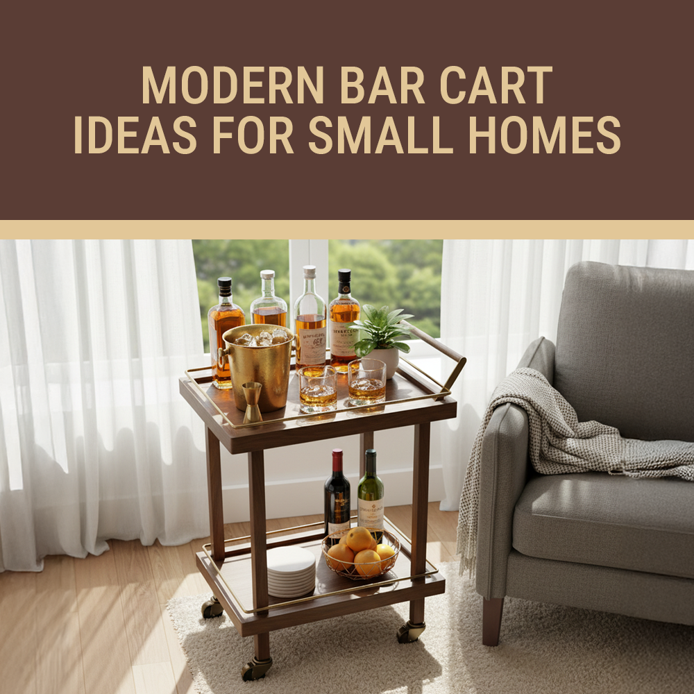 Modern Bar Cart Ideas For Small Homes